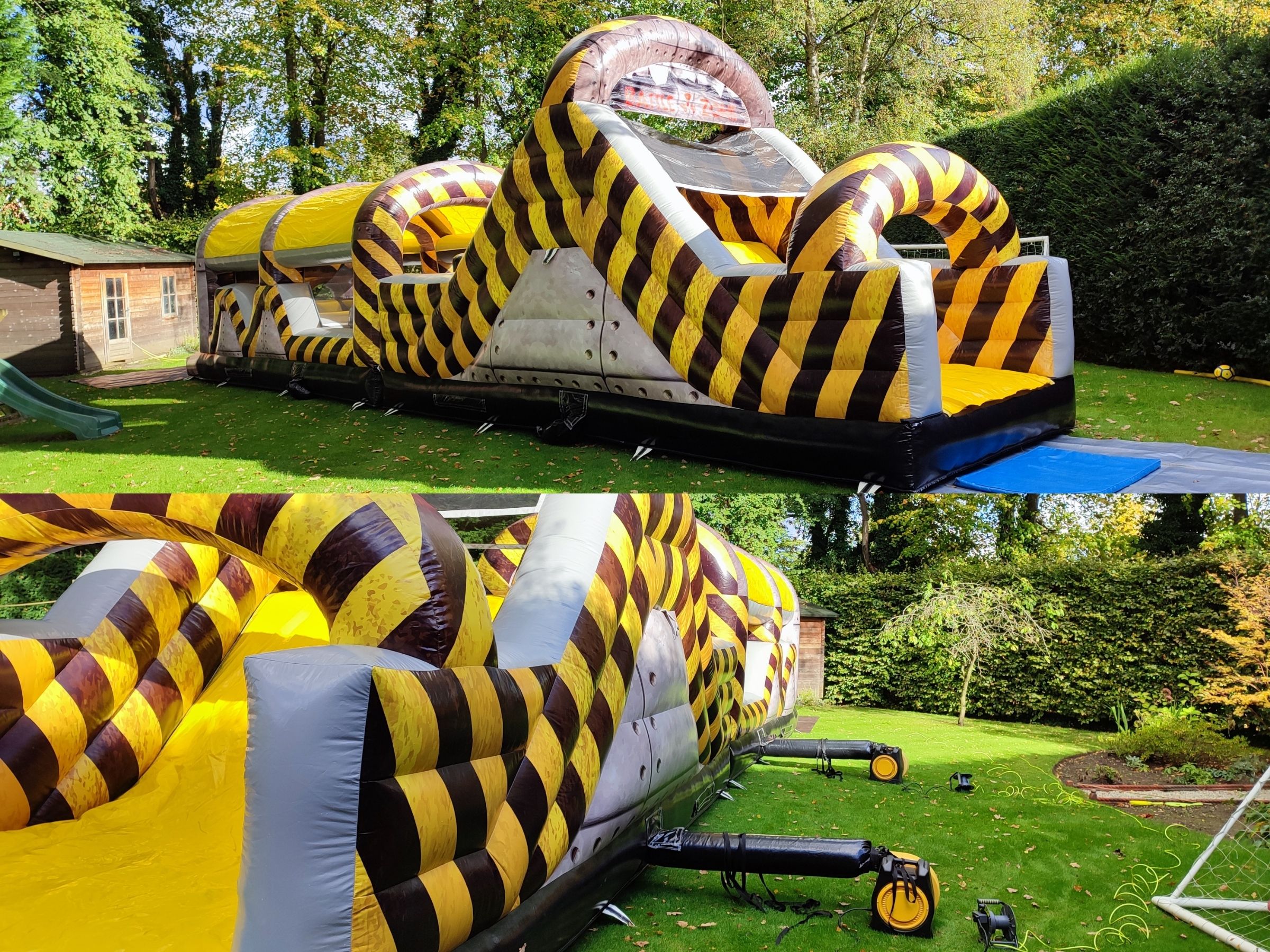 Assault Course Inflatable Battle Zone 49x11ft Assault Course Inflatable hire in Surrey