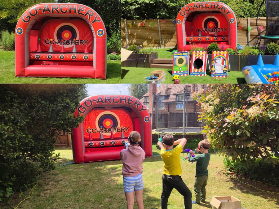 Inflatable Shooting Game Archery & Guns 6x10ft Inflatable Shooting Game Archery & Guns