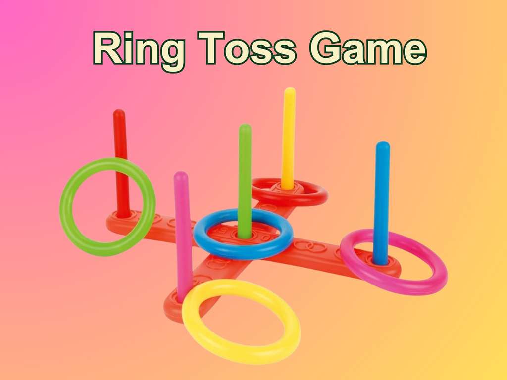 Quoits game 5 pins Plastic Quoits game 5 pins